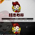 《卡通女孩面条》素材【原创设计】【已签约授权放心购买】-LOGO标兵-专业设计平台-海量素材资源