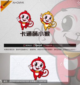 《卡通小猴》素材【原创设计】【已签约授权放心购买】-LOGO标兵-专业设计平台