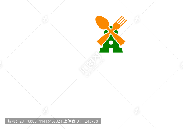 《餐饮风车》企业单位行业LOGO【已签约授权放心购买】 - LOGO标兵-专业设计平台-海量素材资源-LOGO标兵-专业设计平台-海量素材资源