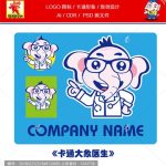 《卡通大象医生》素材【原创设计】【已签约授权放心购买】-LOGO标兵-专业设计平台-海量素材资源