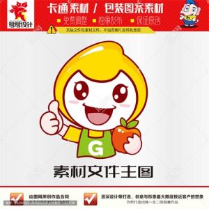 《卡通水果娃娃》素材【原创设计】【已签约授权放心购买】-LOGO标兵-专业设计平台