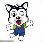 《卡通小灰狗》素材【原创设计】【已签约授权放心购买】-LOGO标兵-专业设计平台-海量素材资源