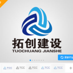 四川拓创建设工程LOGO【真实案例仅供展示不得抄袭模仿】-LOGO标兵-专业设计平台-海量素材资源