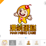 漫萌蛋糕卡通图标【真实案例仅供展示不得抄袭模仿】-LOGO标兵-专业设计平台-海量素材资源