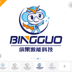 缤果高科技材料环保logo【真实案例仅供展示不得抄袭模仿】-LOGO标兵-专业设计平台-海量素材资源