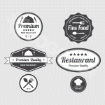 餐饮徽标西餐图标（二）LOGO 【AI,PSD源文件】【LOGO模版素材】-LOGO标兵-专业设计平台-海量素材资源