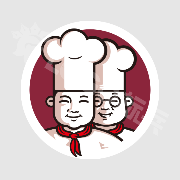 厨师餐饮图标LOGO 【AI,PSD源文件】【LOGO模版素材】 - LOGO标兵-专业设计平台-海量素材资源-LOGO标兵-专业设计平台-海量素材资源
