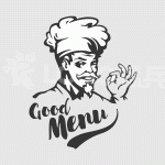 厨师餐饮卡通头像类图标LOGO 【AI,PSD源文件】-LOGO标兵-专业设计平台-海量素材资源