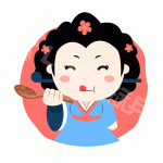 韩式餐饮大妈卡通图标LOGO 【AI,PSD源文件】-LOGO标兵-专业设计平台-海量素材资源