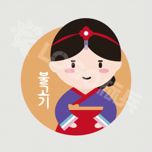 韩式女孩餐饮类图标LOGO 【AI,PSD源文件】【LOGO模版素材】-LOGO标兵-专业设计平台