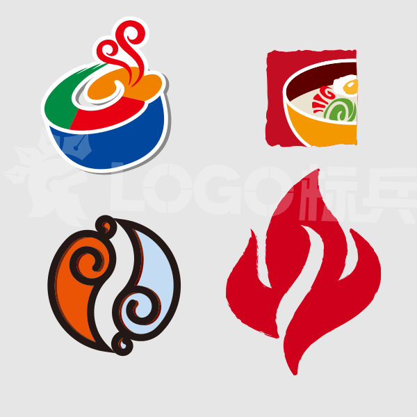 韩式美食餐饮图标LOGO 【AI,PSD源文件】【LOGO模版素材】 - LOGO标兵-专业设计平台-海量素材资源-LOGO标兵-专业设计平台-海量素材资源