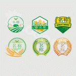 徽标农产品生鲜类图标LOGO 【AI,PSD源文件】【LOGO模版素材】-LOGO标兵-专业设计平台-海量素材资源