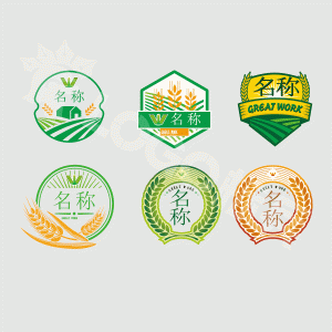 徽标农产品生鲜类图标LOGO 【AI,PSD源文件】【LOGO模版素材】-LOGO标兵-专业设计平台