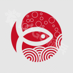 鱼类餐饮美食LOGO 【AI,PSD源文件】【LOGO模版素材】-LOGO标兵-专业设计平台-海量素材资源