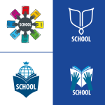 校班徽社团培训班LOGO图标系列（十三）多款原创制作 【AI源文件】-LOGO标兵-专业设计平台-海量素材资源