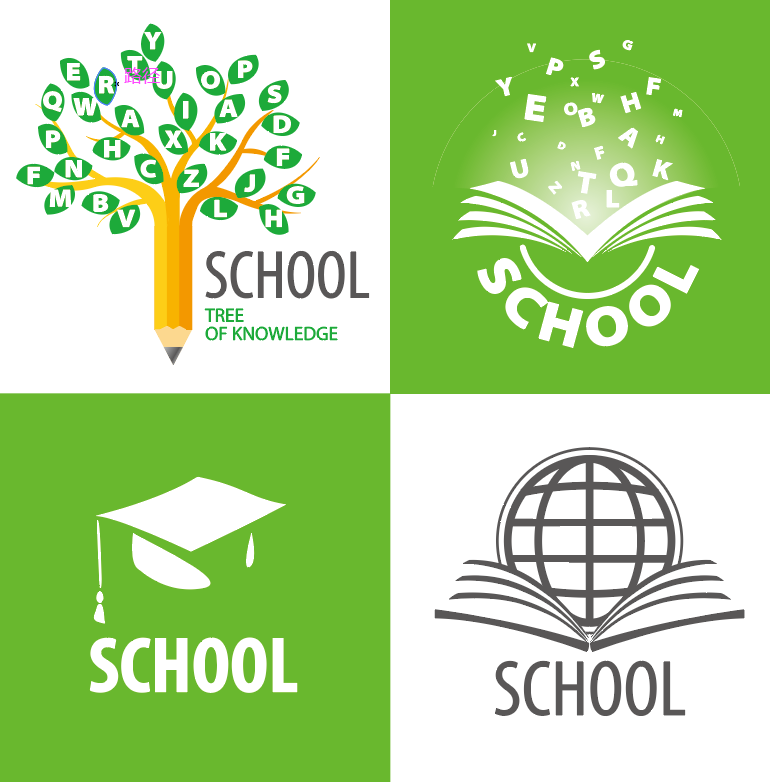 学校培训班教育机构图标LOGO（二十）【AI源文件】 - LOGO标兵-专业设计平台-海量素材资源-LOGO标兵-专业设计平台-海量素材资源