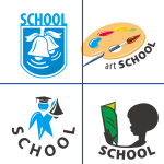 学校培训班教育机构图标LOGO（十）多款方案模版 【AI源文件】-LOGO标兵-专业设计平台-海量素材资源