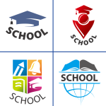 学校培训班教育机构图标LOGO（六）多款方案模版 【AI源文件】-LOGO标兵-专业设计平台-海量素材资源