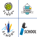 学校培训班教育机构图标LOGO（五）多款方案模版 【AI源文件】-LOGO标兵-专业设计平台-海量素材资源