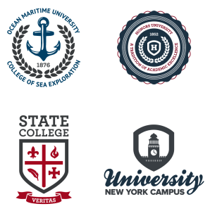 学院风培训班教育机构图标LOGO（二）【AI源文件】-LOGO标兵-专业设计平台