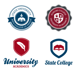 学院风培训班教育机构图标LOGO（四）【AI源文件】-LOGO标兵-专业设计平台