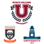 学院风培训班教育机构图标LOGO（五）【AI源文件】-LOGO标兵-专业设计平台-海量素材资源