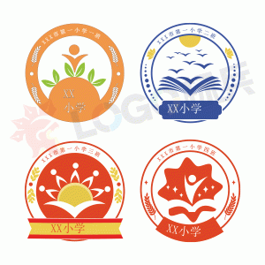 中小学校徽班徽多款LOGO原创制作 【AI源文件】【LOGO模版】-LOGO标兵-专业设计平台