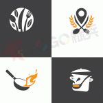 餐饮品牌餐具图标LOGO 【AI,PSD源文件】-LOGO标兵-专业设计平台-海量素材资源