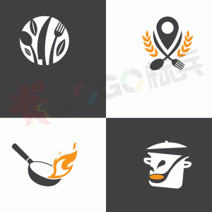 餐饮品牌餐具图标LOGO 【AI,PSD源文件】-LOGO标兵-专业设计平台