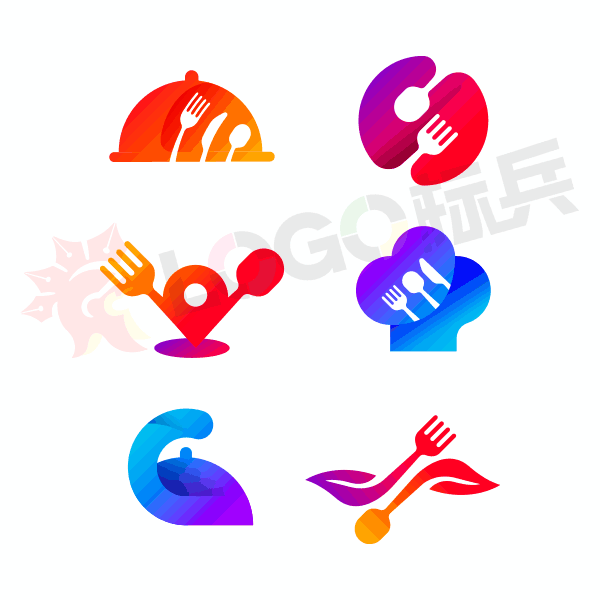 餐饮品牌图标LOGO 【AI,PSD源文件】【LOGO模版素材】 - LOGO标兵-专业设计平台-海量素材资源-LOGO标兵-专业设计平台-海量素材资源