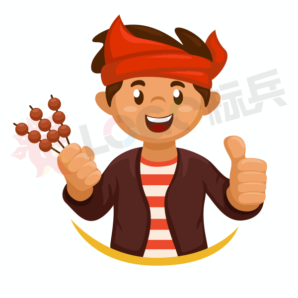 烧烤串串餐饮品牌卡通图标LOGO 【AI,PSD源文件】 - LOGO标兵-专业设计平台-海量素材资源-LOGO标兵-专业设计平台-海量素材资源