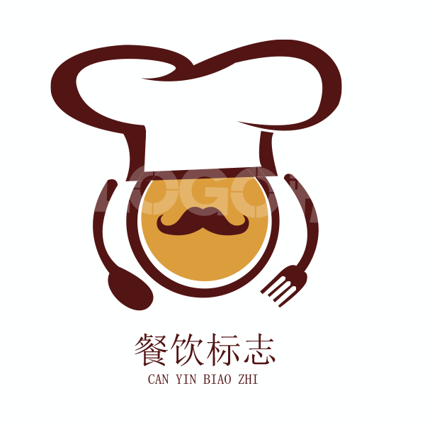 厨师餐饮图标LOGO 【AI,PSD源文件】【LOGO模版素材】 - LOGO标兵-专业设计平台-海量素材资源-LOGO标兵-专业设计平台-海量素材资源