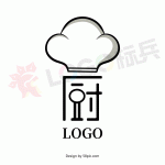 厨艺术字餐饮品牌图标LOGO 【AI,PSD源文件】【LOGO模版素材】-LOGO标兵-专业设计平台-海量素材资源