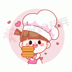 卡通厨师女孩店员美食（五）【AI,PSD源文件】【卡通设计】-LOGO标兵-专业设计平台
