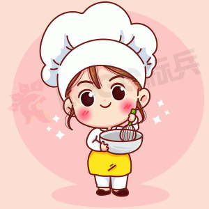 卡通女厨师卡通形象LOGO 【AI,PSD源文件】【卡通形象】-LOGO标兵-专业设计平台