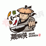 厨师侠客形象餐饮美食LOGO【AI,PSD源文件】-LOGO标兵-专业设计平台-海量素材资源