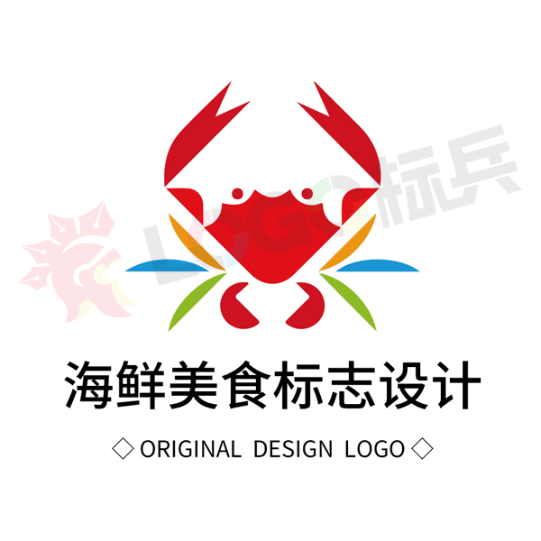 海鲜美食餐饮品牌图标LOGO 【AI,PSD源文件】【LOGO模版素材】 - LOGO标兵-专业设计平台-海量素材资源-LOGO标兵-专业设计平台-海量素材资源
