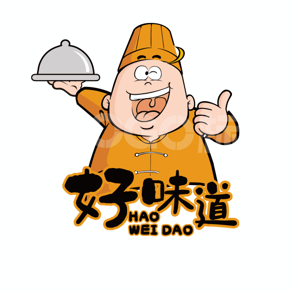 卡通厨师图标LOGO 【AI,PSD源文件】【LOGO模版素材】 - LOGO标兵-专业设计平台-海量素材资源-LOGO标兵-专业设计平台-海量素材资源