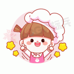 卡通厨师女孩美食（一）【AI,PSD源文件】【卡通设计】-LOGO标兵-专业设计平台-海量素材资源
