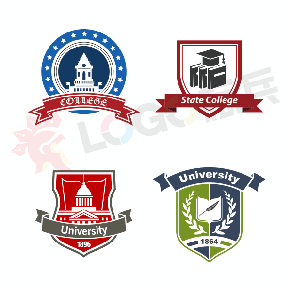中小大学校徽班徽社团徽标系列（二）多款原创制作 【AI源文件】 - LOGO标兵-专业设计平台-海量素材资源-LOGO标兵-专业设计平台-海量素材资源