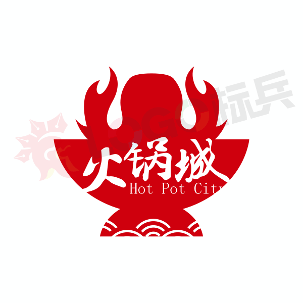 火锅城餐饮品牌古典图标LOGO 【AI,PSD源文件】【LOGO模版素材】 - LOGO标兵-专业设计平台-海量素材资源-LOGO标兵-专业设计平台-海量素材资源