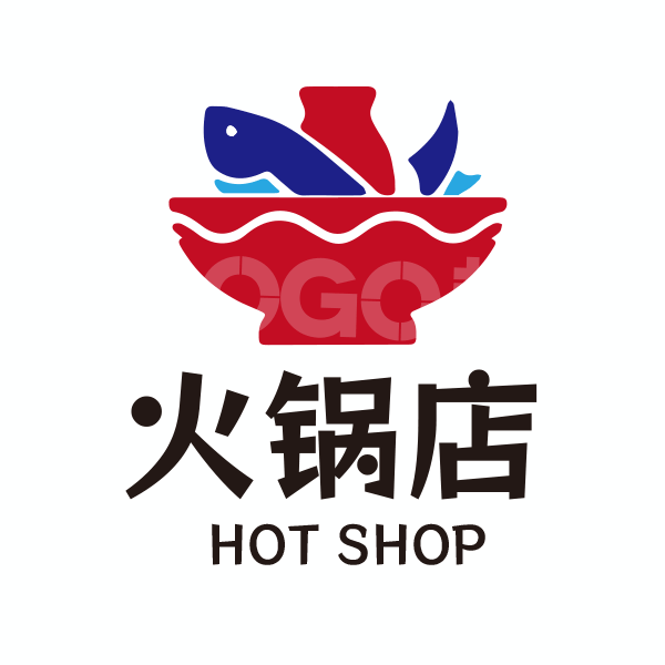 火锅店图标LOGO 【AI,PSD源文件】【LOGO模版素材】 - LOGO标兵-专业设计平台-海量素材资源-LOGO标兵-专业设计平台-海量素材资源