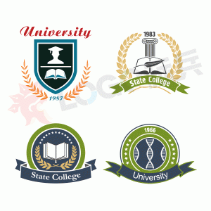 中小大学校徽班徽教育机构LOGO原创制作 【AI源文件】-LOGO标兵-专业设计平台