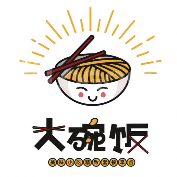 美食小吃图标LOGO 【AI,PSD源文件】【LOGO模版素材】 - LOGO标兵-专业设计平台-海量素材资源-LOGO标兵-专业设计平台-海量素材资源