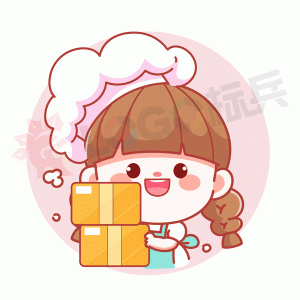 卡通糕点女孩烘焙面包LOGO 【AI,PSD源文件】【卡通设计】-LOGO标兵-专业设计平台