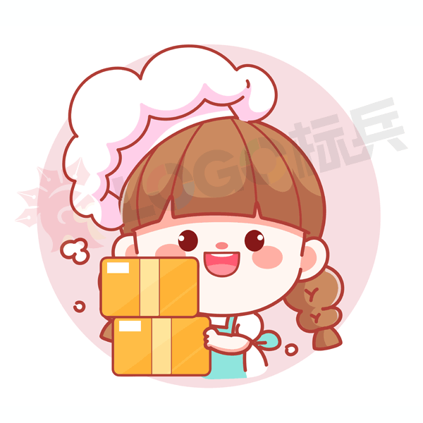 卡通糕点女孩烘焙面包LOGO 【AI,PSD源文件】【卡通设计】 - LOGO标兵-专业设计平台-海量素材资源-LOGO标兵-专业设计平台-海量素材资源
