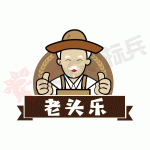 老头乐餐饮卡通图标LOGO 【AI,PSD源文件】【LOGO模版素材】-LOGO标兵-专业设计平台-海量素材资源