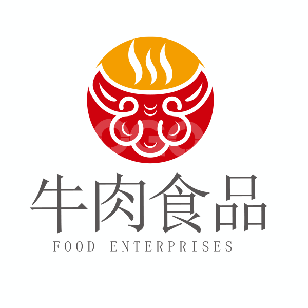 牛肉类食品餐饮图标LOGO 【AI,PSD源文件】【LOGO模版素材】 - LOGO标兵-专业设计平台-海量素材资源-LOGO标兵-专业设计平台-海量素材资源