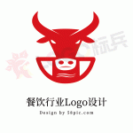 牛肉美食餐饮品牌图标LOGO 【AI,PSD源文件】【LOGO模版素材】-LOGO标兵-专业设计平台-海量素材资源
