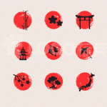 日式简约图标LOGO 【AI,PSD源文件】【LOGO模版素材】-LOGO标兵-专业设计平台-海量素材资源